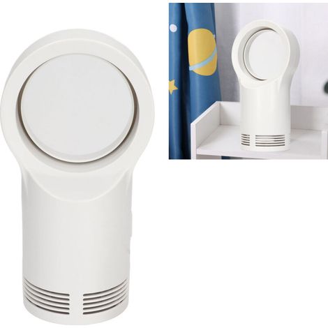 Bladeless electric heater, portable, small, white, without leaves, for office and home (1/5)