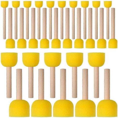 Éponges à peinture rondes, pinceaux éponges pour enfants et étudiants, loisirs créatifs. (1/4)