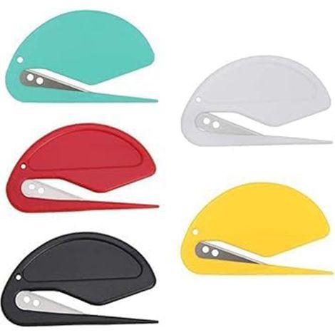 Mini ouvre-lettres en plastique, ouvre-enveloppes, coupe-papier, couteau coupe-cordes, ouvre-nœuds pour animaux (1/5)