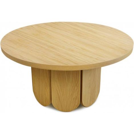Table Basse Ronde Design "Soft" 78cm Naturel (1/4)