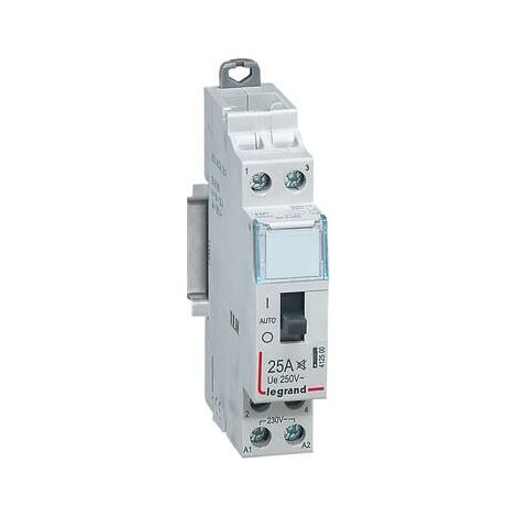 Contacteur domestique CX³ silencieux bobine 230V - 2P 250V - 25A - contact O+F - 1 module - 412500 - LEGRAND