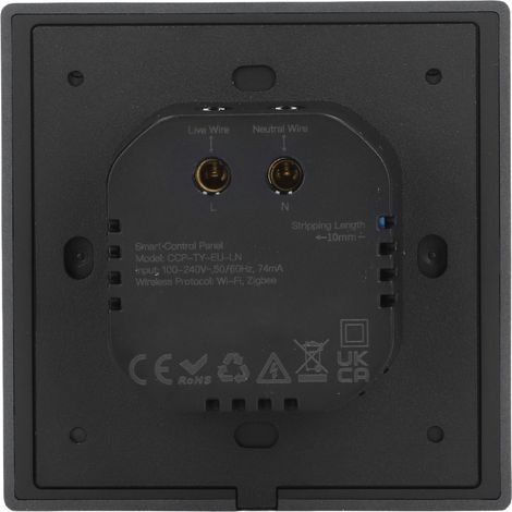 Panneau de Contrôle Intelligent 4 Pouces Écran Tactile Commande Vocale Interrupteur Mural Scène pour TUYA 100‑240V (1/5)