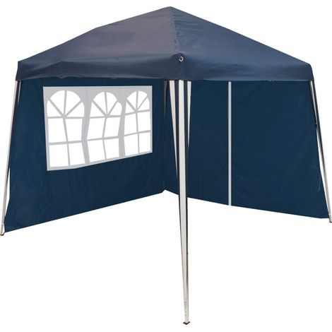 Chapiteau pliable - dimensions 3 x 3 x 2,45 mètres - couleur bleu (1/2)