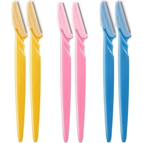 Rasoir à sourcils 6 pièces, tondeuse à sourcils, rasoir pour le visage, tondeuse de précision pour le rasage des sourcils pour femmes et hommes (1/5)
