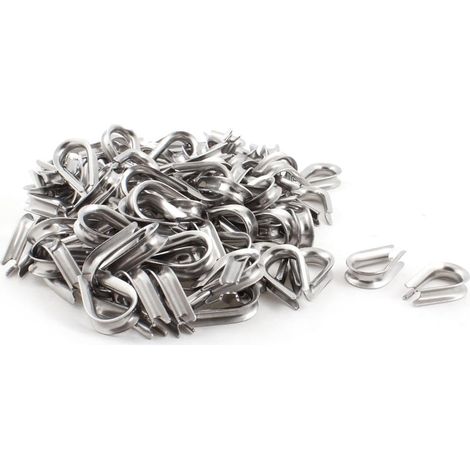 100 PCS-Edelstahl-Kabelkausche-Hebezeug pour 8mm Draht (a86505db7dbc71df9959f0ed54337a30)