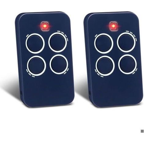 Télécommande Remplacement 433,92 MHz 4 Canaux Pour Portail Garage - 2 Pièces (1/4)
