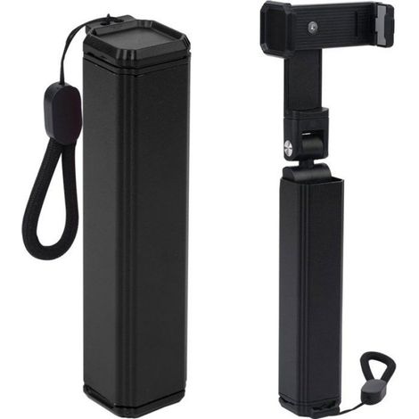 Support Téléphone Portable - Rotation 360° - Compatible Tous Smartphones Et Étuis - Design Pliable Ultra-Portable - Pour Avion Bureau Voyage - 1 Pièce (1/5)