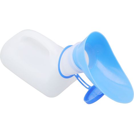 Tragbares Urinal für Männer und Frauen mit Deckel und Trichter, Urinflasche für Senioren, Patienten, Camping und Reisen im Freien (1/5)