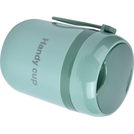 Suppenflasche aus Edelstahl 304 für Kinder, beheizbare Thermoskanne fürs Frühstück, luftdichter und isolierter Behälter für Büroangestellte, nordisches Grün. (1/5)