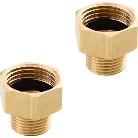 Réducteur 1/2" filetage intérieur vers filetage extérieur 3/8" en laiton Adaptateur rapide Connect 2 pièces SBA025A-2 (1/5)