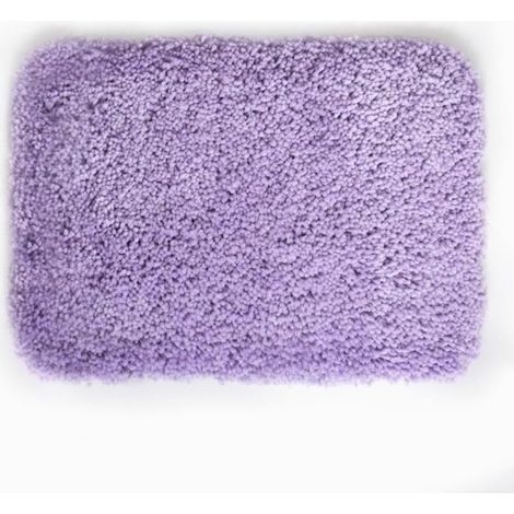 Tapis de Bain Microfibre Highland - Antidérapant, Séchage Rapide et Lavable - 100% Polyester Doux et Durable - Lavande - 60 x 90 cm (1/5)