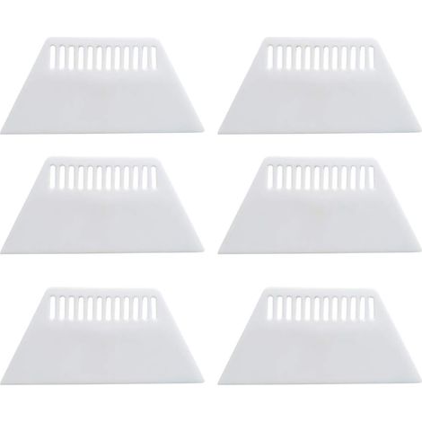 CCYKXALot de 6 Grattoirs en Plastique pour Film Adhésif, Outil Facile pour Appliquer et Retirer Autocollants sur Vitres et Fenêtres, Usage Intérieur (1/5)