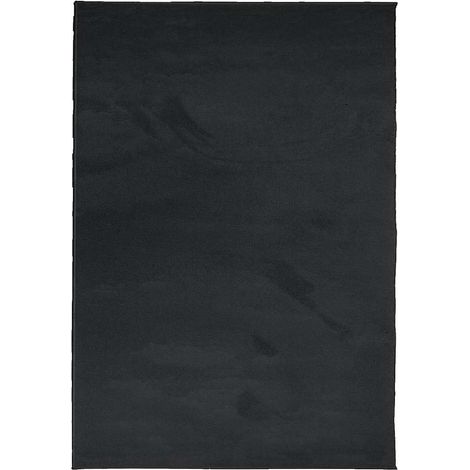Alfombra de pelo corto OVIEDO negro 160x230 cm vidaXL