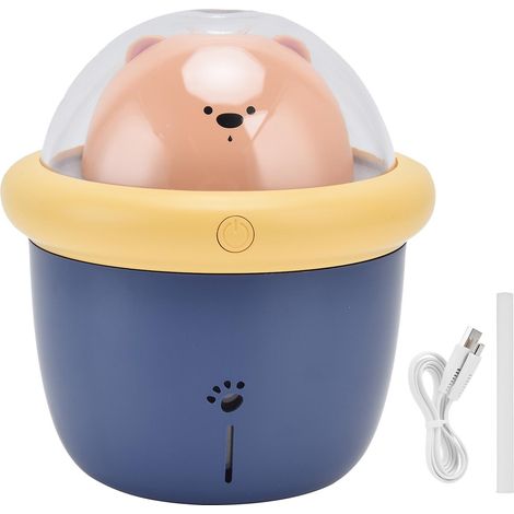 Humidificateur d'air de bureau 200 ml avec motif animal mignon, minuterie intelligente et lampe d'ambiance, alimentation USB. (1/4)