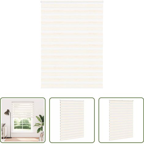 vidaXL Marmorbeige - Doppelrollo Marmorbeige 155x200cm Stoffbreite 150,9 cm Polyester (1/5)