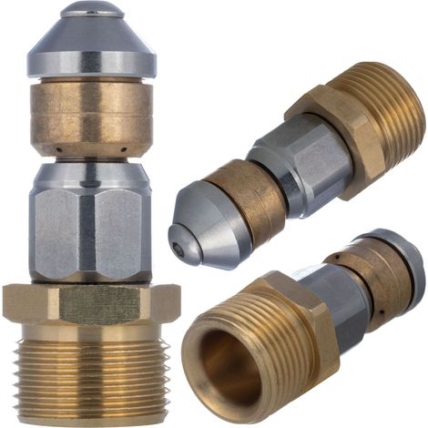Boquilla Rotativa M22 350 Bar – Limpieza de Tuberias Acero Inox y Laton Presion Max 350 Bar (1/5)