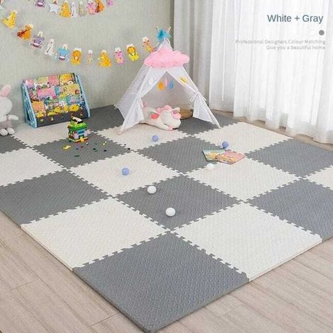 Tapis de jeu en mousse EVA pour bébé, 20 pièces, tapis de protection de sol, tapis d’entraînement, 30x30x1 cm (1/3)