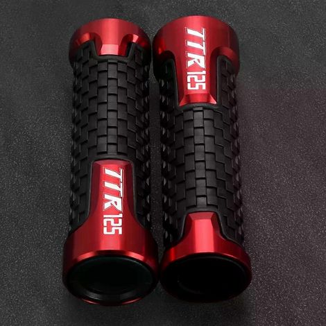 Protections de poignées de guidon pour moto Yamaha TTR125 LW/E (1993-2008) - Couleur : Rouge (1/4)