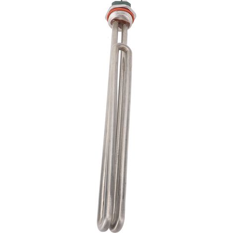 Pièce de rechange universelle pour chauffe-eau électrique : tube chauffant fileté 1-1/4 po, 3 000 W, pour chauffe-eau submersible. (1/5)