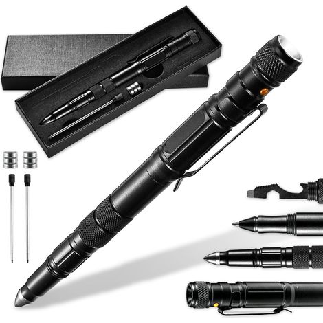 Geschenk für Männer, Multifunktionsstift mit Taschenlampe, Geschenkidee, Geschenk zum Vatertag, Geschenk für Männer, Geburtstag für ihn, Campingzubehör nützliche Gadgets, Geschenk für Männer