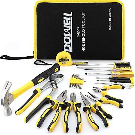 24-teiliges Werkzeugset, Handreparaturset mit tragbarer Werkzeugtasche – 24-teilig (1/5)