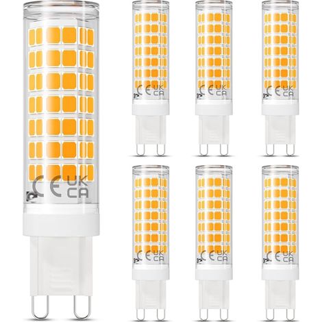 Dimmable G9 4W LED Bulb, Warm White 2700K, 500lm, Pack of 6 (1/5)