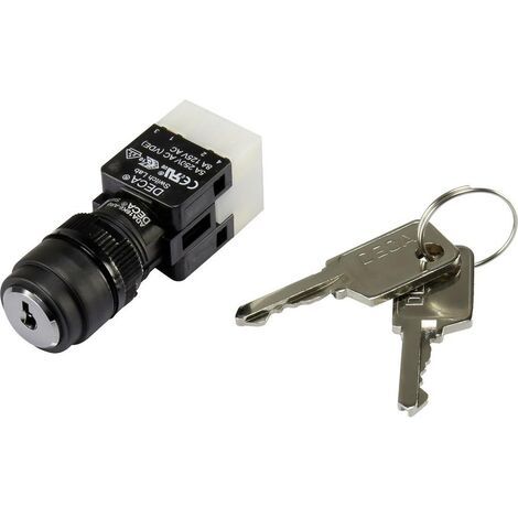 DECA 1384380 ADA16K6-AR0-CA Commutateur à clé 250 V/AC 5 A 1 x Off/On 1 x 90 ° IP65 1 pc(s) (1/3)