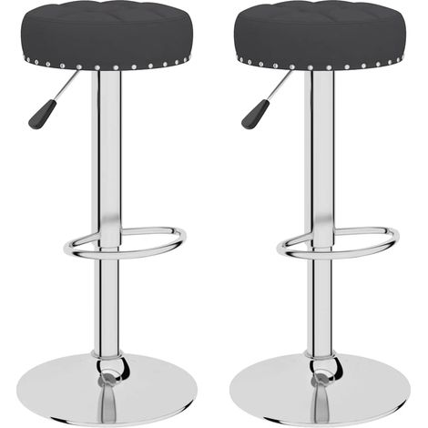 Maison Exclusive - Barhocker 2 Stk. Schwarz Stoff