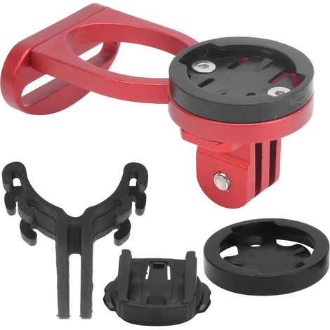 Fahrradcomputer-Vorbauverlängerung aus Aluminiumlegierung mit Taschenlampenclip-Adapter, rot (1/5)