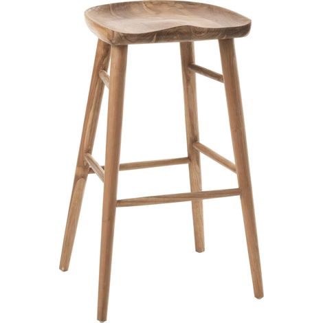 Tabouret haut Luka en Bois - Naturel (1/5)