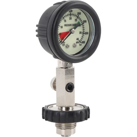 Manomètre de plongée sous-marine lumineux haute précision multifonctionnel portable pour bouteille d'oxygène (1/5)