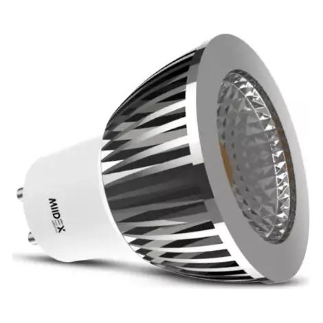 Ampoule LED GU10 Spot 6W 3000K Aluminium 75° MIIDEX VISION-EL 100544