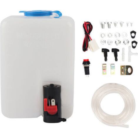 Universelles 12V 1,8L Scheibenwaschset mit Reinigungspumpe und Zubehör – einfache Installation für eine saubere Windschutzscheibe (1/5)