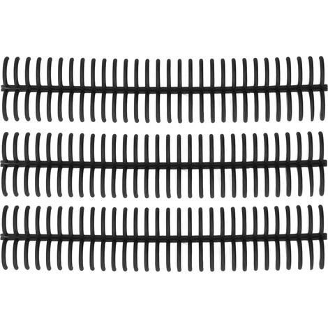 10 Anneaux de Reliure Plastique Durables, 30 Trous, 22mm de Diamètre Intérieur, Noir pour Classeurs à Feuilles Mobiles (1/5)