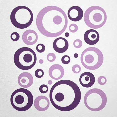 Autocollant mural jantes et pastilles 50 lilas clair autocollant pour carrelage chambre d'enfants salle de bain cuisine (1/2)