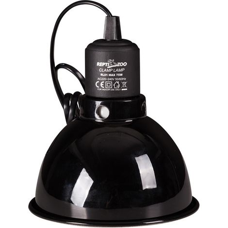 Douille avec abat-jour pour ampoule chauffante de lampe de terrarium de 75 W (1/5)