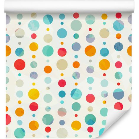 Papier peint à pois de différentes tailles pour salon et chambre 50x1000 cm (1/5)