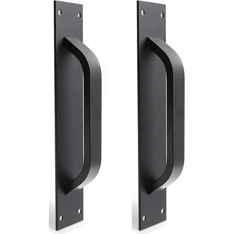 Poignée de porte coulissante 2pcs en alliage de zinc Pour portes intérieures et extérieures Design moderne Installation facile (1/5)