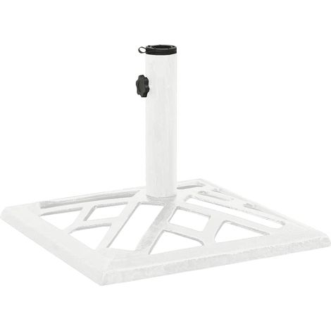Maison Exclusive - Base per Ombrellone Bianca 44x44x31 cm in Ghisa (1/5)