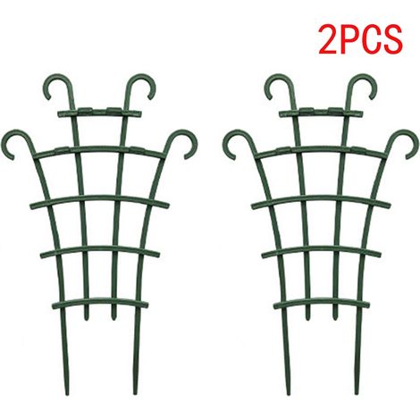 1/2 mini treillis de jardin pour plantes grimpantes, supports pour légumes et fleurs, cadres pour pots de fleurs, cages décoratives pour plantes de jardin (1/5)