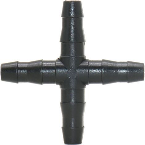 50 Pièces Connecteurs en Croix Barbelés à 4 Voies, 4/7mm Connecteurs de Tuyaux, Raccord D'irrigation, Irrigation Pelouse Raccord Connecteur Goutte (1/5)