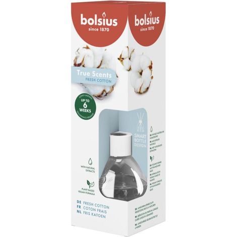 Bolsius True Scents Bâtonnets parfumés Coton frais 60 ml