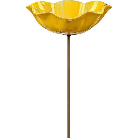 Vogelfutterhaus aus Metall mit floralem Muster für den Außenbereich, Hof, Garten (30 cm) (1/5)