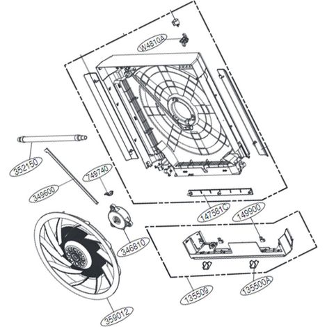 Motore del ventilatore (codice n°346810) - Climatizzatori, Condizionatori - LG - 4369889