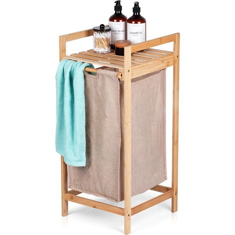 Badezimmerregal mit Wäschekorb h73 (1/5)