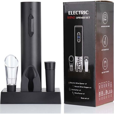 Coffret de six tire-bouchons électriques électriques avec accessoires - Tire-bouchon automatique rechargeable-AquaForge (1/2)