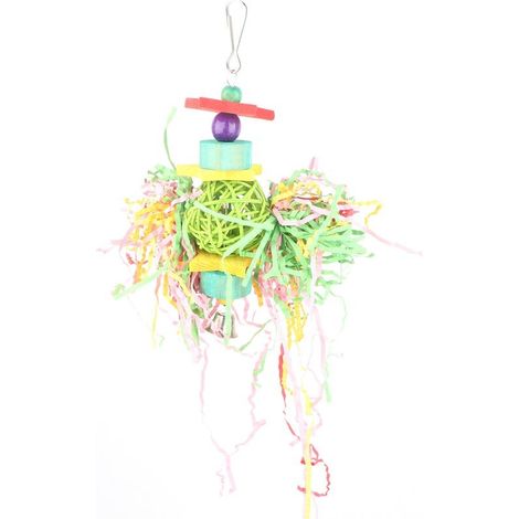 Jouets à mcher pour oiseaux, broyeur de nourriture, perroquet, Cage suspendue, jouet pour oiseaux de compagnie (1/5)
