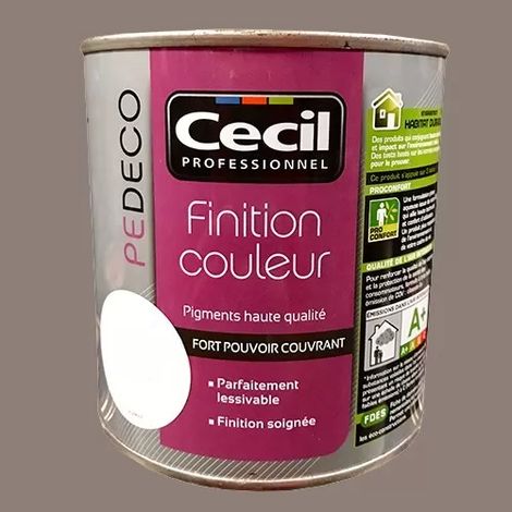CECIL PE DECO Finition Couleur Taupe Mat 0,5 L (1/2)