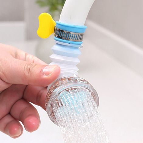Filtre anti-éclaboussures pour pommeau de douche télescopique rotatif en pierre Maifan, purificateur d'eau pour robinet de cuisine et de maison (1/5)