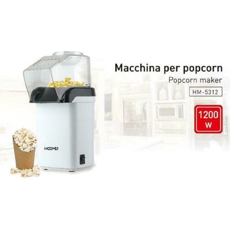 Trade Shop - MAKCHINA FÜR POP ELEKTRISCHER GERICHT 1200W POPCORN OHNE FESTEN KINDER PARTY -